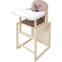 Стульчик-трансформер Babyroom Пеппи-240 белый/капучино-шоколад (панда) (680984)