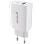 Зарядний пристрій Proove Wall Charger USB-C+USB Rapid 20W White