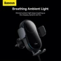 Держатель Baseus Car Holder Air Vent Wireless Charger LightChaser 15W Black (C40355900121-00) фото 14