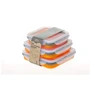 Набір з 3х контейнерів силіконових (400/700 / 1000ml) Orange (TRC-089-orange) фото 2