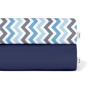 Набор простыней Cosas Dark blue/Zigzag blue grey 120x60 см (4822052056691)