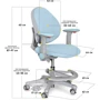 Дитяче крісло Evo-kids Mio-KBL (арт.Y-407 KBL): Глибина, см 31-38