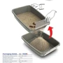 Туалет для кошек Georplast Easy с ситом для просеивания наполнителя 56х40х25 см (10528S): Материал Пластик
