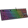 Клавиатура GamePro MK85B Blue Switch RGB USB Black: Подключение проводное
