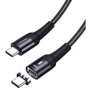 Кабель Usams Cable USB-C to USB-C Fast Charge Magnetic PD 100W 1.5m Black (US-SJ466): Длина 1.5 м