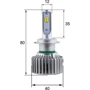 LED лампы Sho-Me W1.1 H7 26W: Цвет свечения Желтый