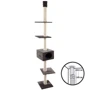 Когтеточка Flamingo Cometa спально-игровой комплекс для котов серый 35х35х248-263 см (49587)