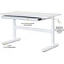 Детский стол ErgoKids TH-215 Lite White (TH-215 W Lite): Возраст ребенка от 4-х лет