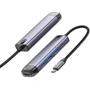 Адаптер Mcdodo Adapter HU-7750 USB-C to 3xUSB3.0+HDMI+PD 100W Grey
