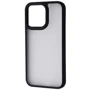 Чехол для iPhone TPU Case Shadow Matte Metal Buttons Black for iPhone 13 Pro: Цвет черный