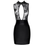 Платье Noir Handmade F241 Short dress with powerwetlook skirt and tulle top Вlack, S