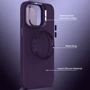 Чехол для iPhone TPU Case Bonbon Metal Style with MagSafe Dark Purple for iPhone 15 Plus: Цвет фиолетовый