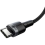Кабель Baseus Cable USB-C to USB-C Cafule PD 2.0 100W 2m Gray/Black (CATKLF-ALG1): Довжина 2 м