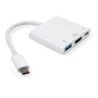 Адаптер Vinga Adapter USB-C to USB-C+HDMI+USB White (VCPATC2HDMIUSBPDWH): Дополнительные разъемы USB OTG, HDMI, USB-C