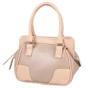 Женская сумка саквояж Laskara бежевая (LK-10247-taupe-beige): Материал Искусственная кожа