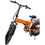 Электровелосипед Myatu F0320F (250 Вт, 10 А/час, 48 В), колеса 20", оранжевый: Допустимая нагрузка, кг 120