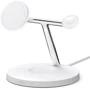 Зарядний пристрій Belkin Wireless Charger Base Station MagSafe White (WIZ017VFWH) для iPhone 16 I 15 I 14 I 13 I 12 series and Apple Watch