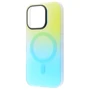 Чехол для iPhone WAVE Matte Gradient Colors with Magnetic Ring Green/Blue for iPhone 16 Pro Max