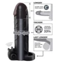 Насадка с вибрацией Pipedream Vibrating Real Feel 2 Extension (чёрный)
