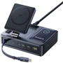 Док-станция Baseus Charging Station 2xUSB-C+USB Retractable-C Wireless Charging 140W Black (P10170902123-00) фото 3