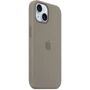 Чехол для iPhone Apple iPhone 15 Silicone Case with MagSafe - Clay (MT0Q3ZM/A): Материалы Силикон