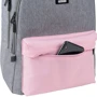 Рюкзак GoPack Education Teens 140L-1 серо-розовый (GO24-140L-1): Размер L (145-175 см)