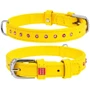 Нашийник WAUDOG Glamour з клейовими стразами 20 мм 30-39 жовтий (32788)