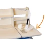 Стол Mealux Evo-kids Ontario TG/ BL с полкой (арт. Evo-600 TG/BLс полкой): Особенности Регулировка угла наклона столешницы, Регулировка высоты
