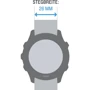 Ремешок Garmin QuickFit 26 Watch Bands Black/Cirrus Blue Silicone (010-13281-05): Тип Ремешок
