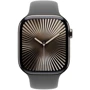 Apple Watch Series 10 46mm GPS + Cellular Natural Titanium Case з Stone Grey Sport Band - S/M (MWY93)
