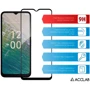 Аксессуар для смартфона ACCLAB Tempered Glass Full Glue Black for Nokia C32: Цвет черный