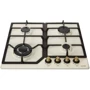 Варильна поверхня газова Ventolux HSF640-L3 CESBT (IVORY/BRONZE): Робоча поверхня емаль