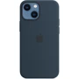 Чехол для iPhone Apple Silicone Case with MagSafe Abyss Blue (MM213) for iPhone 13 mini: Материалы Силикон