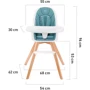 Стульчик для кормления Kinderkraft Tixi Gray (KKKTIXIGRY0000): Тип трансформер