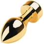 Анальная пробка с кристаллом Metal By Toyfa Gold anal plug