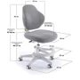 Детское кресло ErgoKids Mio Classic Grey (арт.Y-405 G): Возраст ребенка От 4-х лет