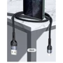 Кабель Usams USB Cable to Lightning Aluminum Alloy Braided 1m Black (US-SJ448): Длина 1 м