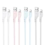 Кабель Hoco USB Cable to Lightning X97 Crystal 2.4A 20W 1m Light Blue: Длина 1 м