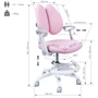 Дитяче крісло Fundesk Ottimo Pink: Глибина, см 43