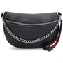 Женская сумка через плечо Borsa Leather черная (K120182bl-black)
