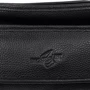 Мужская поясная сумка Vito Torelli черная (VT-6469-black): Фактура Зернистая, Матовая