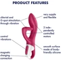 Вибратор-кролик Satisfyer Embrace Me berry