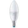 Умная лампочка WiZ, E14, 4.9W, 40W, 806Lm, C37, 2200-6500K, RGB, Wi-Fi: Температура свечения, К 2200
