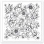 Розмальовка-антистрес Santi Квіткотерапія 20 аркушів (742921)