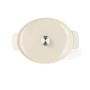 Гусятниця KitchenAid чавунна з кришкою, 6 л, мигдальний крем (CC006062-001): Форма овальная