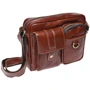 Чоловіча сумка через плече Borsa Leather коричнева (K16211-brow): Матеріал Натуральна шкіра
