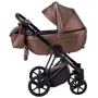 Коляска 2 в 1 Bair Infinity кожа 100% BI-02-AMO bronze pearl (бронза перламутр) фото 10