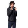 Пуховик Jack Wolfskin Atmosphere JKT W 1204431-6000 46 чорний демісезонний з капюшоном: Сезон Демисезон