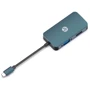 Адаптер HP Adapter USB-C to DP+HDMI+VGA (DHC-CT200): Колір синий
