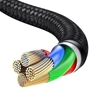 Кабель Baseus USB-C to USB-C 60W PD2.0 60W Halo Data 1m Black (CATGH-J01) фото 4